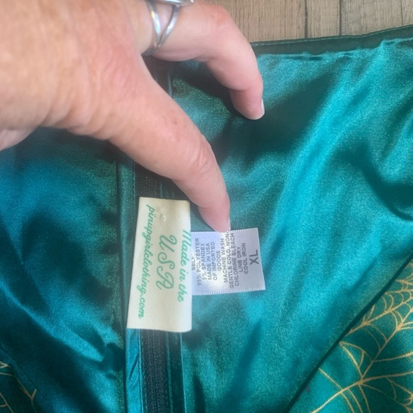 Size XL Spiderweb Dress by Pinup Girl Clothing - Picture 6 of 9